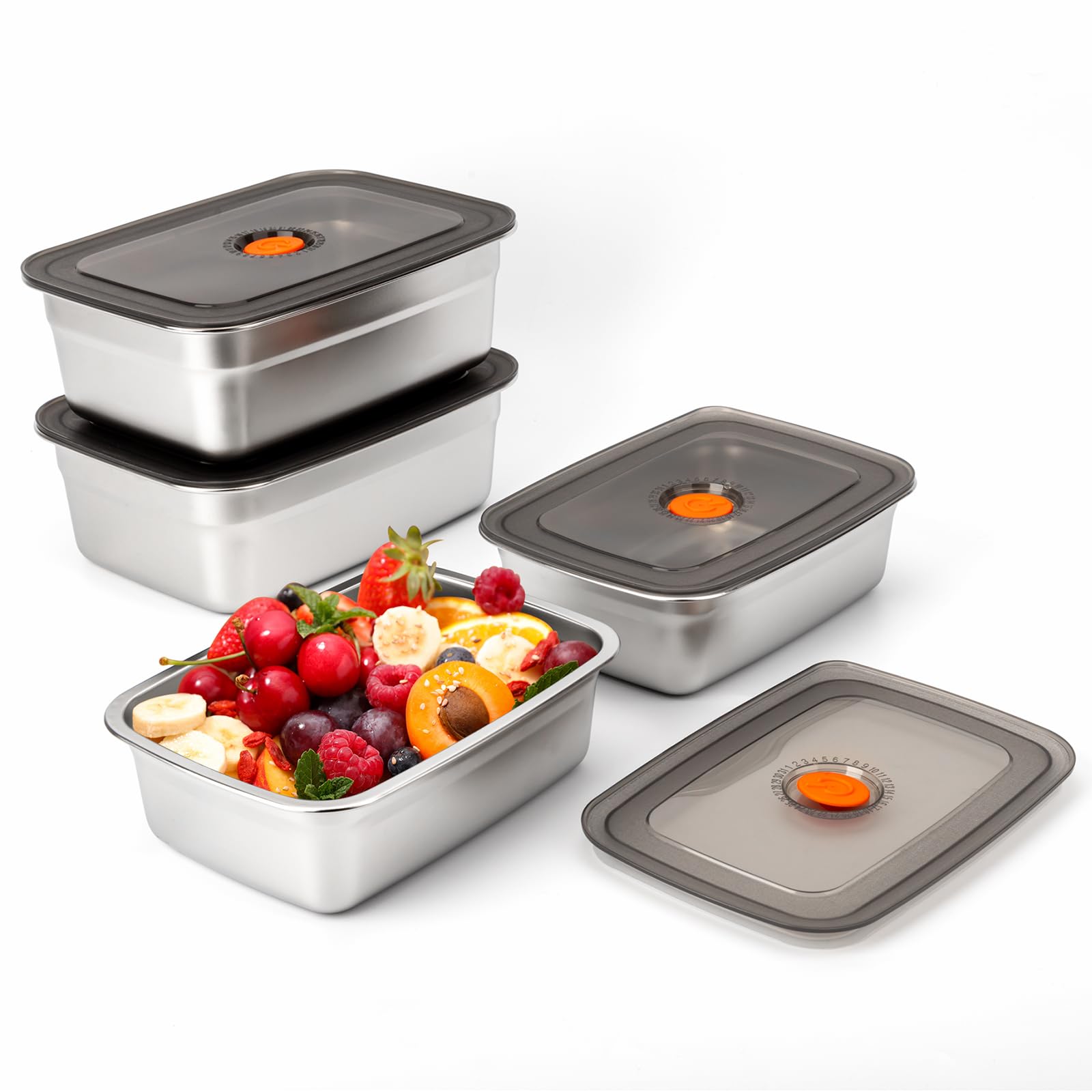 Stainless Bento Box - Fiambrera de Camping de acero inoxidable,