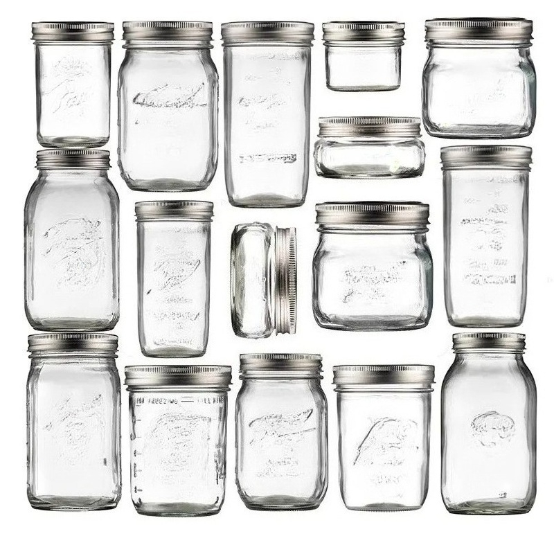 Meal Prep Jar Salad - 1 Frasco de Vidrio con Tapa,