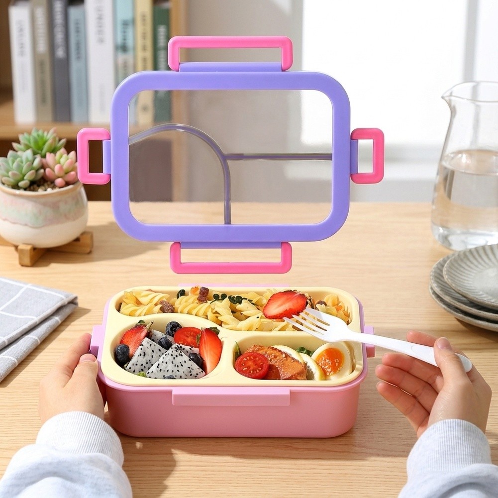 Stainless Bento Box - Lonchera de acero inoxidable con 3