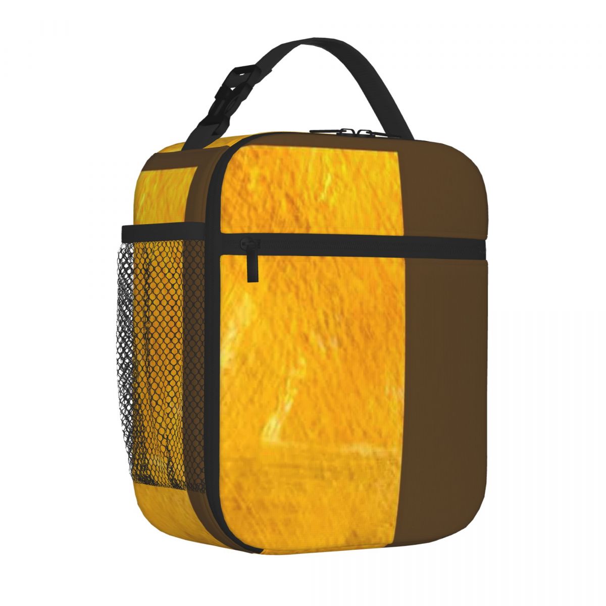 Meal Prep Yellow - Bolsa de Almuerzo Amarilla Abstracta Más