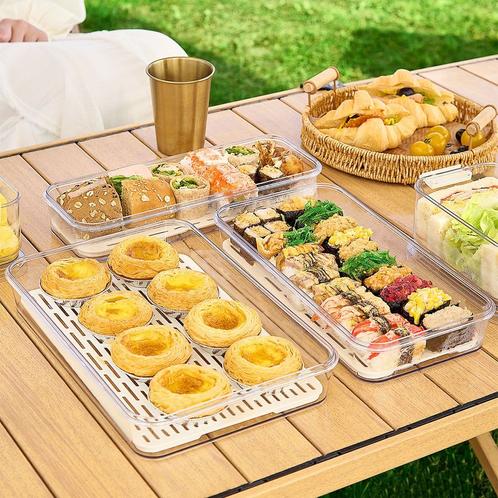 Meal Prep Pasta - Contenedor Transparente para Almacenamiento de Frutas,