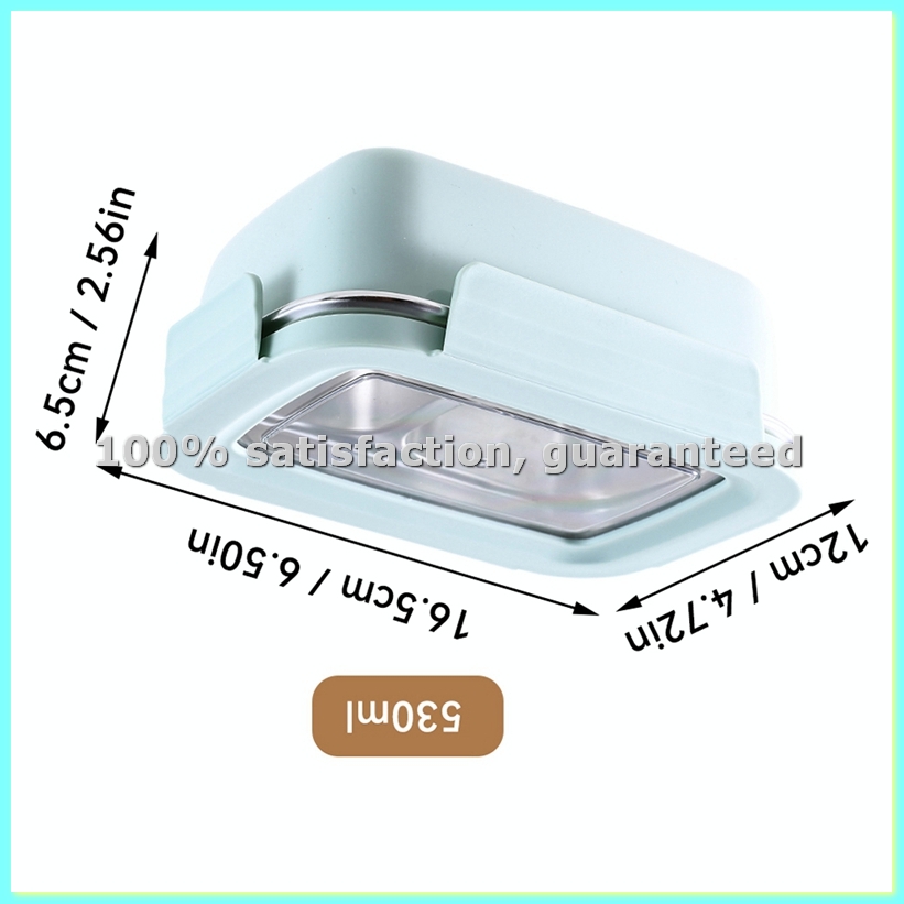 Stainless Bento Box - Lonchera Bento Dividida de Acero Inoxidable