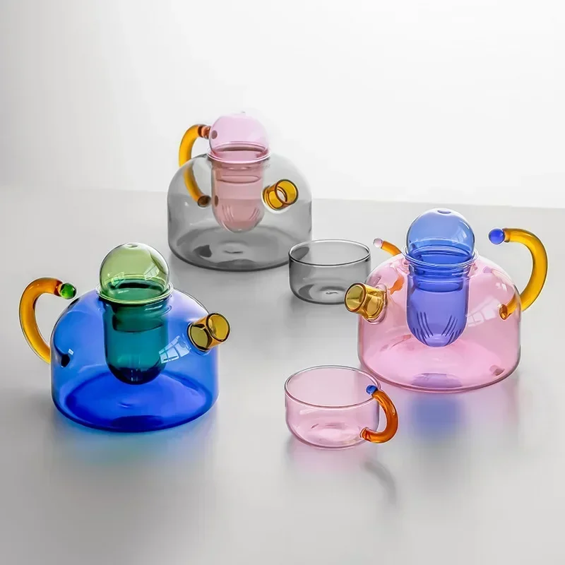 Glass Container Set - Jarra de teteras de vidrio resistente