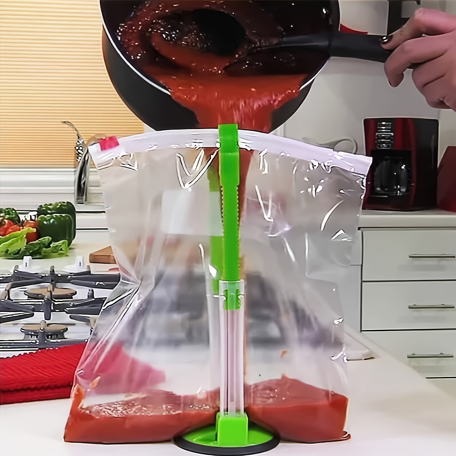Soporte de bolsa con cremaller - Meal Prep Chef reseña y precio