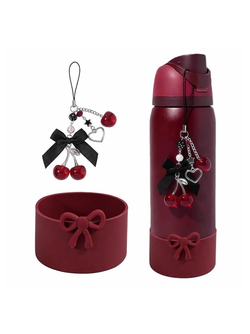 Adorno de cereza negra y lazo  - Glass Container Set reseña y precio