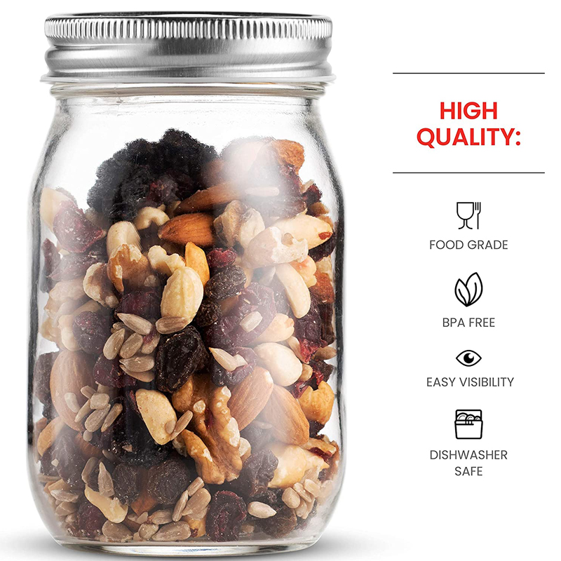 Frascos de vidrio de boca Regu - Meal Prep Jar Salad reseña y precio