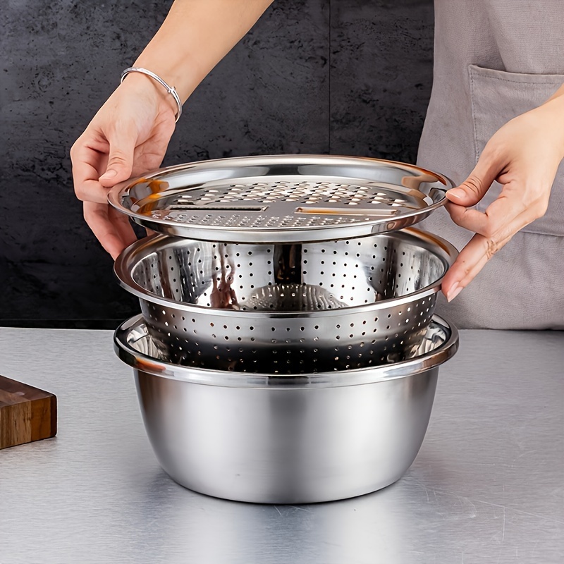 Juego de 3 Coladores de Cocina - Meal Prep Chef reseña y precio