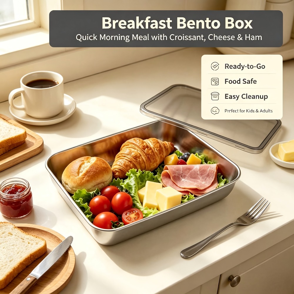Juego de 6 bandejas de acero i - Meal Prep Chef reseña y precio