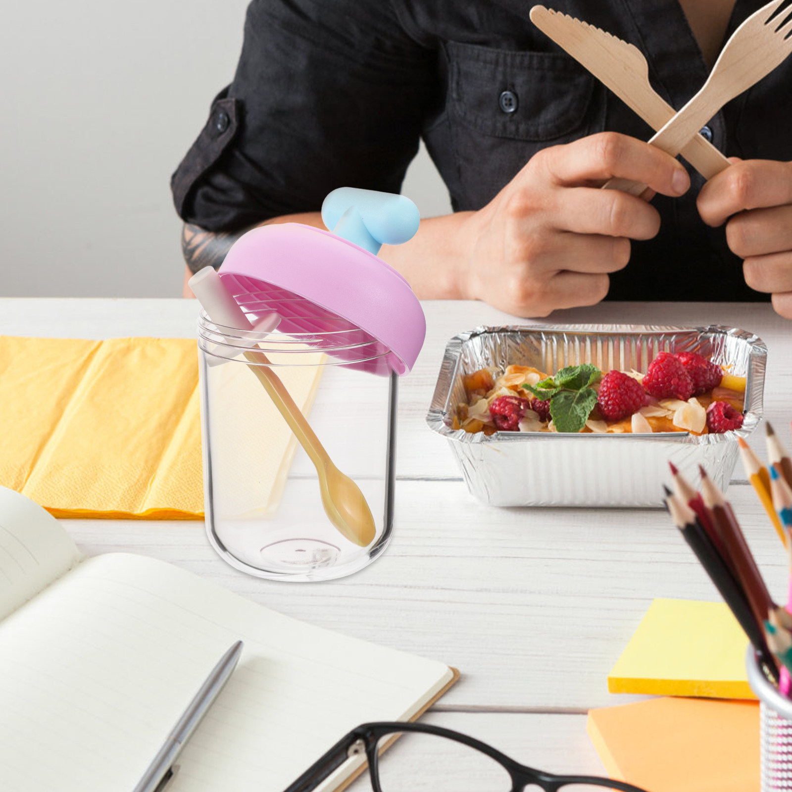 Tazón Portátil de Doble Capa p - Meal Prep Jar Salad reseña y precio