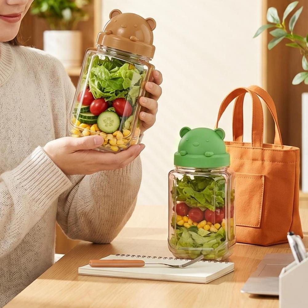 Contenedor de Plástico Sellado - Meal Prep Jar Salad reseña y precio