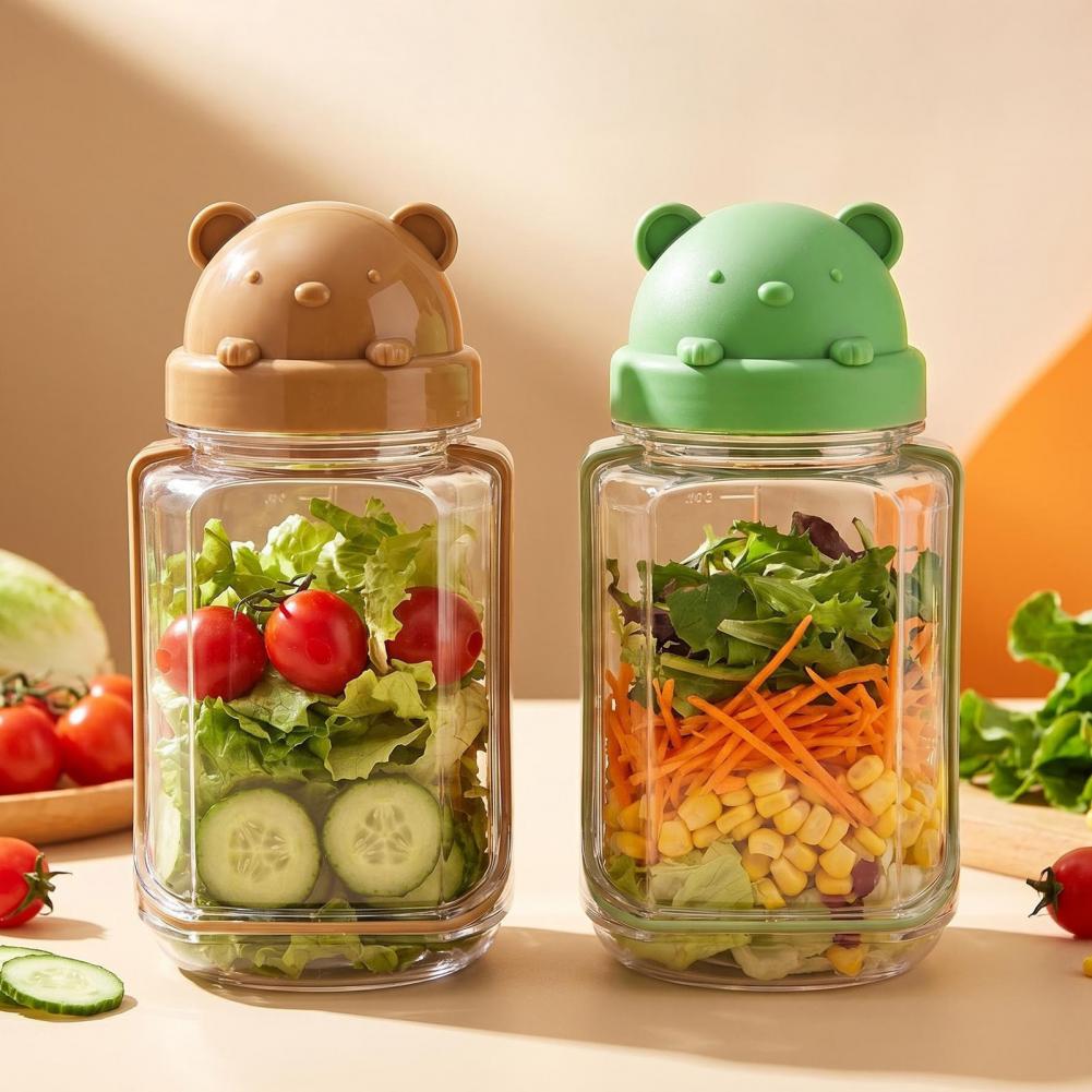 Contenedor de Plástico Sellado - Meal Prep Jar Salad reseña y precio