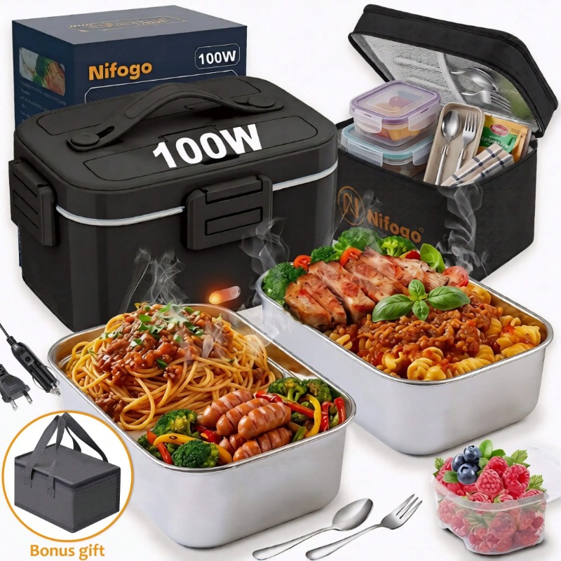 Lonchera Eléctrica de 100W, Ca - Stainless Bento Box reseña y precio