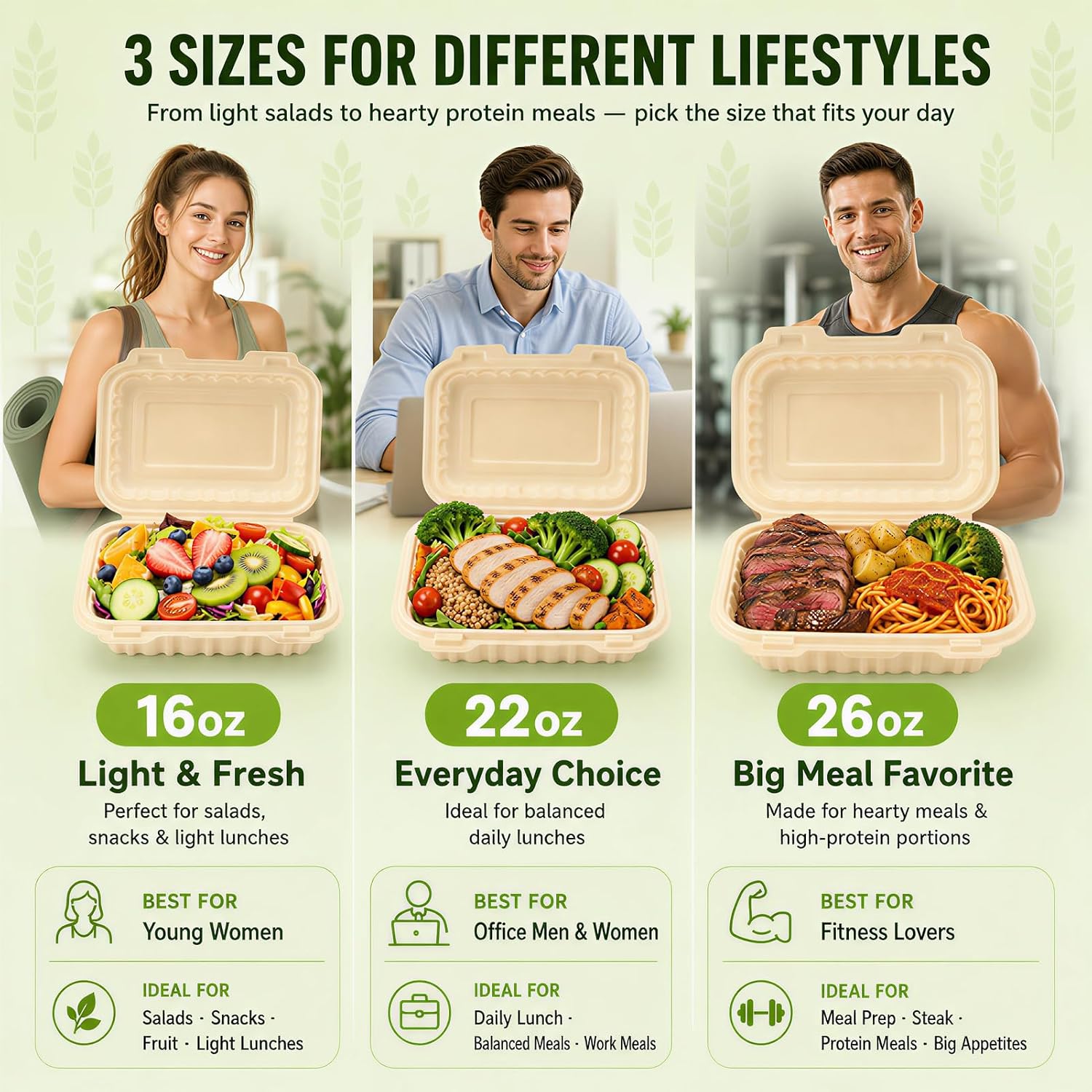 Paquete de 50 Contenedores Des - Meal Prep Pasta reseña y precio