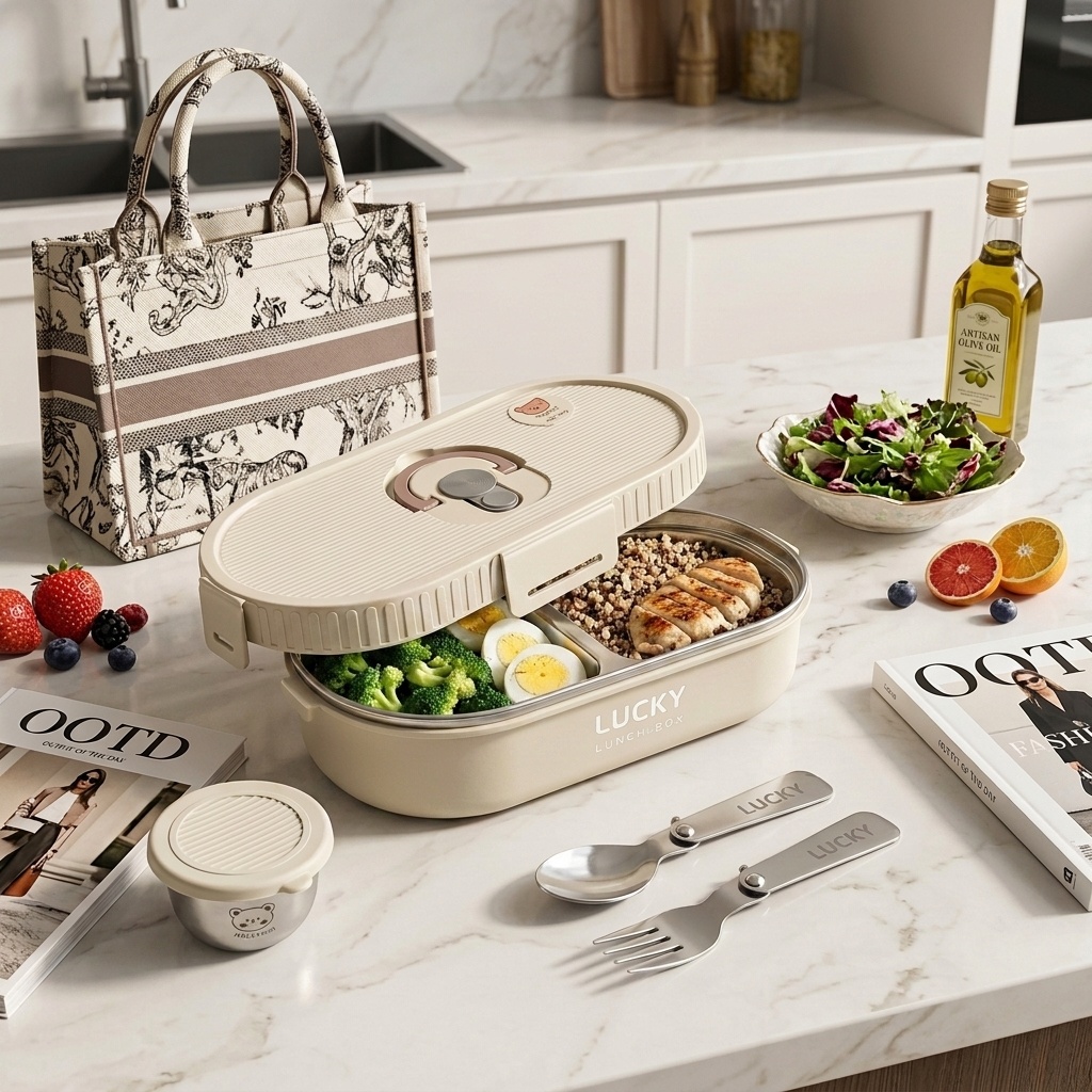 Lonchera Bento de Acero Inoxid - Meal Prep Kit reseña y precio