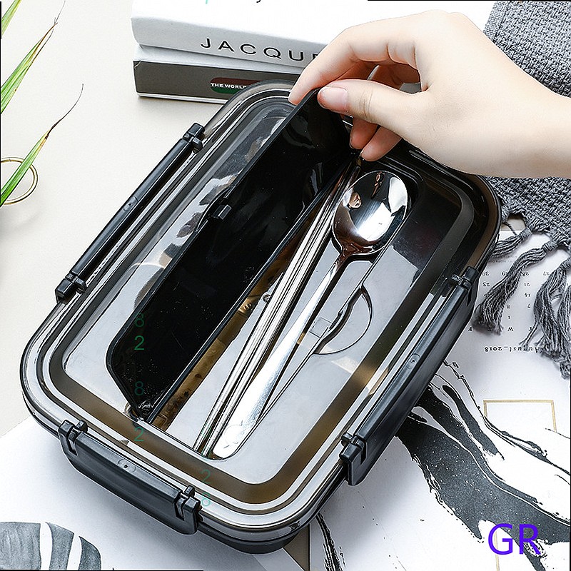Lonchera Bento Portátil para E - Stainless Bento Box reseña y precio