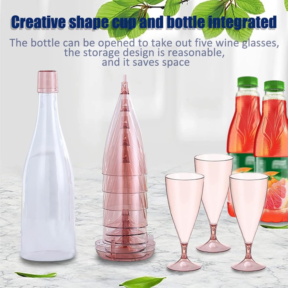 Nuevo Juego de Copas de Vino P - Glass Container Set reseña y precio
