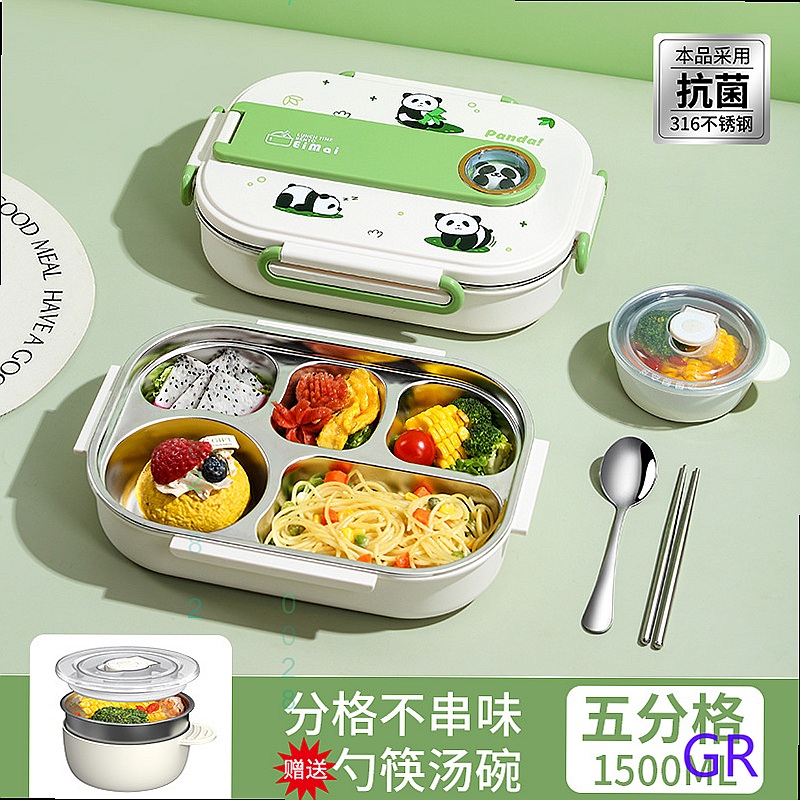 Lonchera Bento Panda de Acero  - Stainless Bento Box reseña y precio