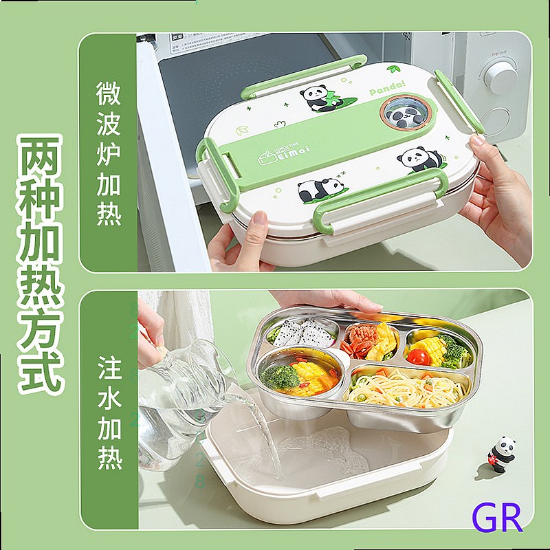 Lonchera Bento Panda de Acero  - Stainless Bento Box reseña y precio