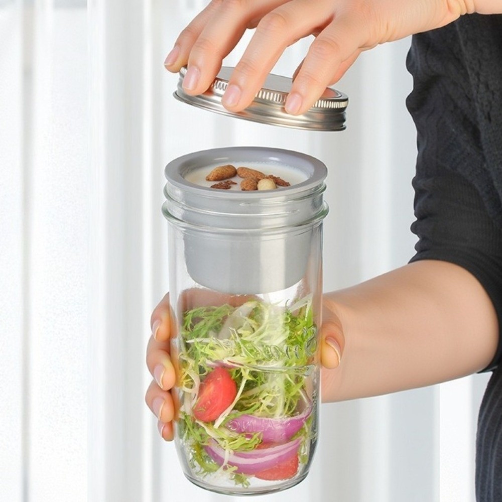 Frascos de Vidrio para Ensalad - Meal Prep Jar Salad reseña y precio