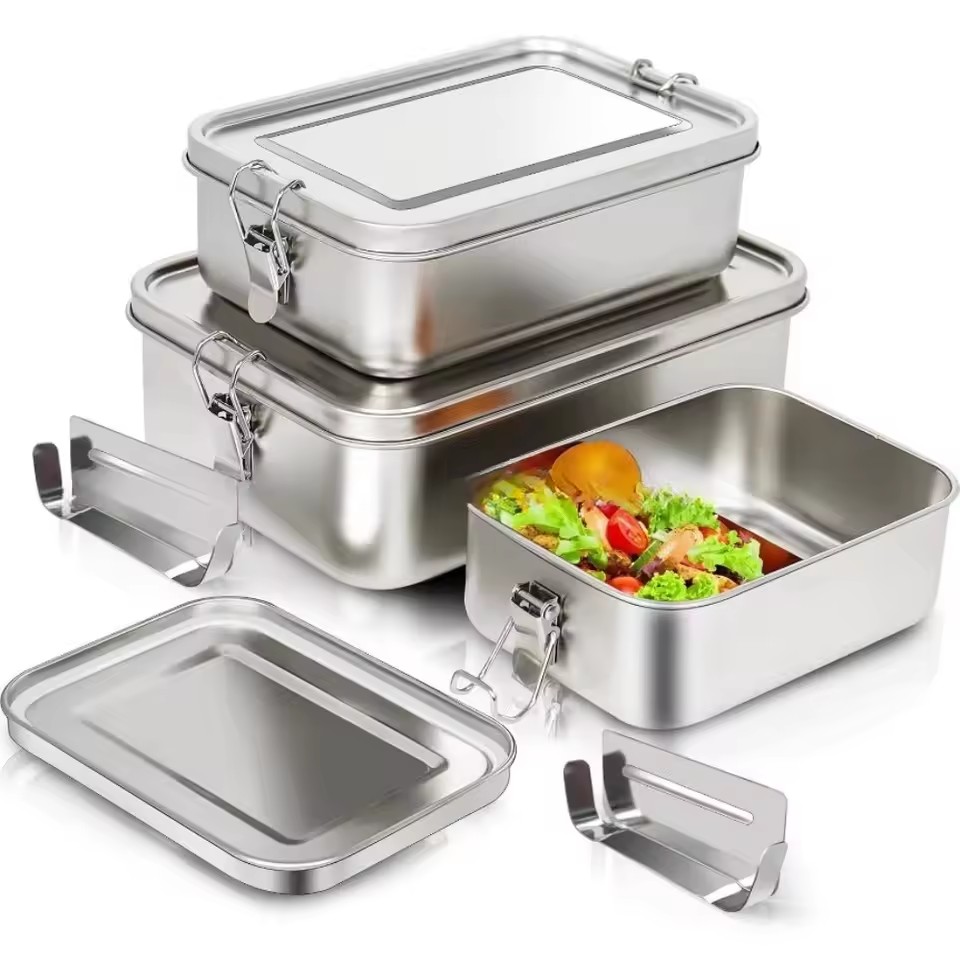 Lonchera Cuadrada de Acero Ino - Stainless Bento Box reseña y precio