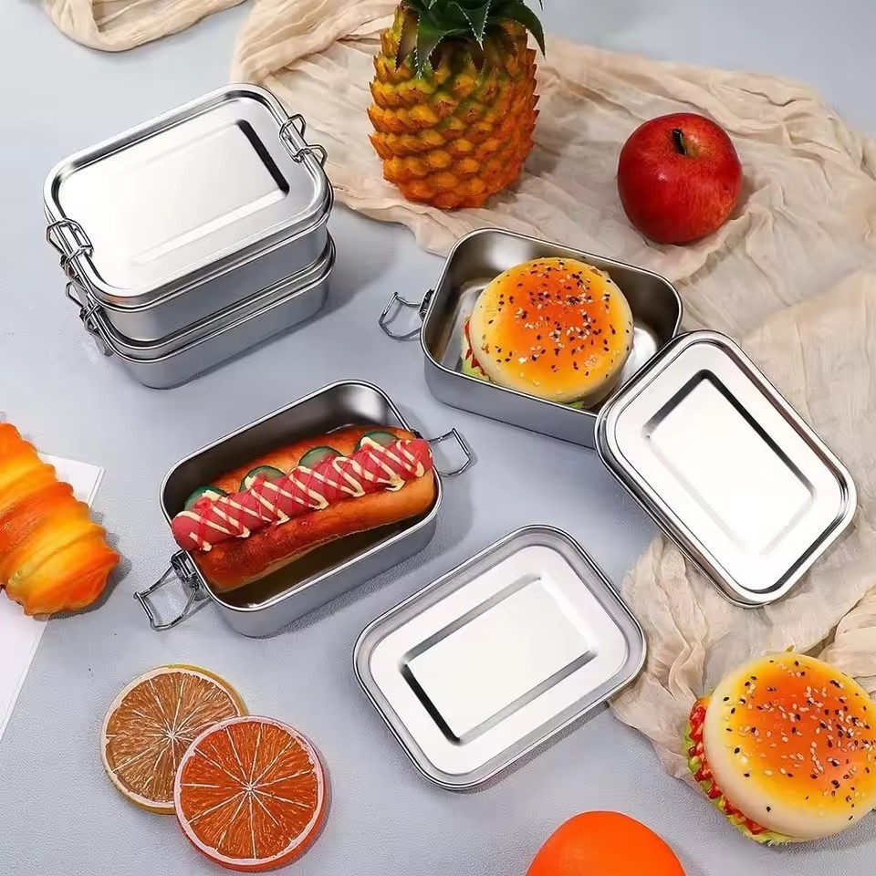 Lonchera Cuadrada de Acero Ino - Stainless Bento Box reseña y precio