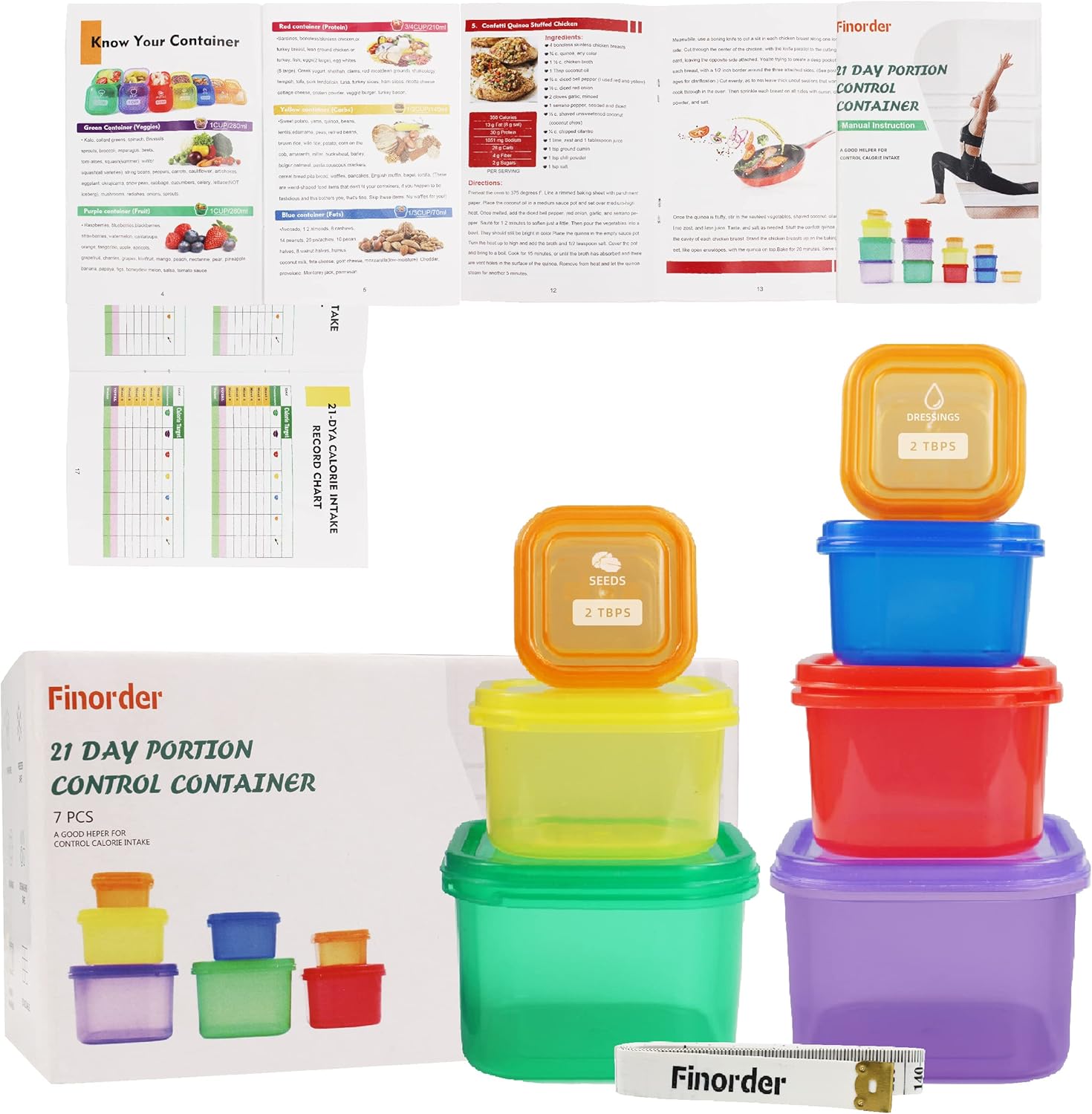 Kit de contenedor de Control d - Meal Prep Kit reseña y precio