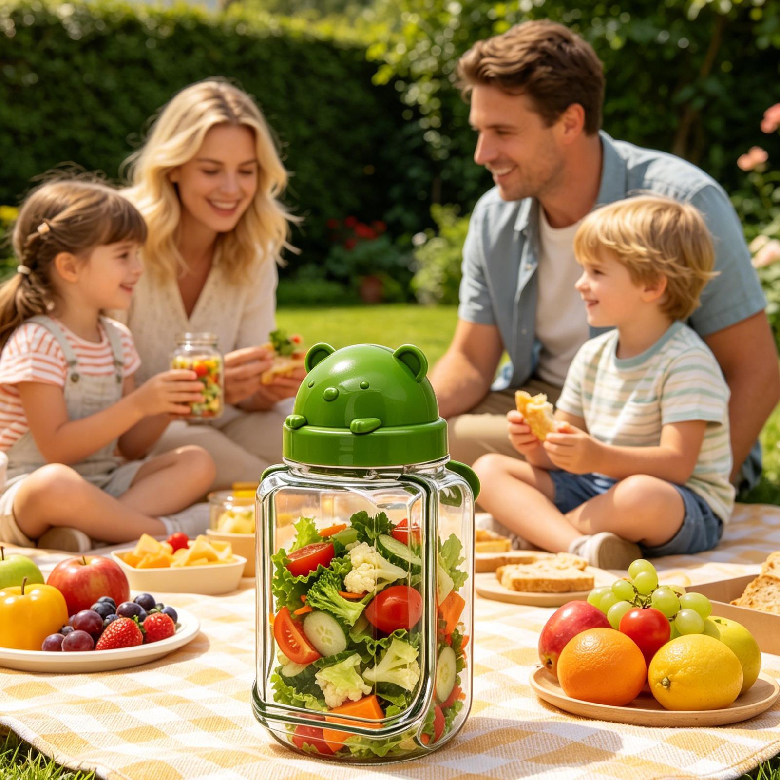 Recipientes portátiles a prueb - Meal Prep Jar Salad reseña y precio