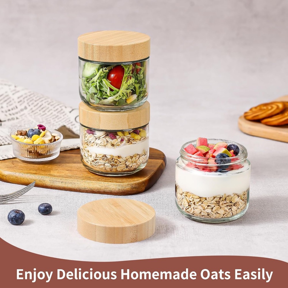 Recipientes de 10 oz para Over - Meal Prep Jar Salad reseña y precio