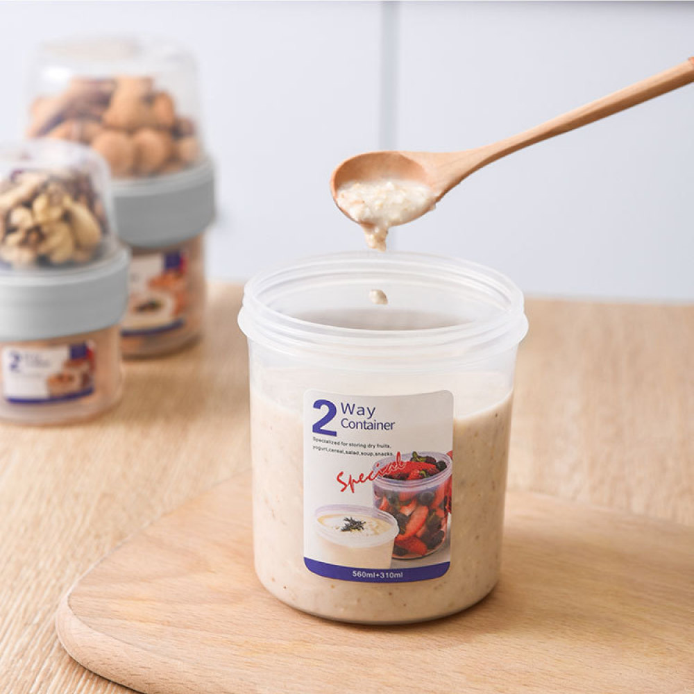 Contenedor de Alimentos a Prue - Meal Prep Jar Salad reseña y precio