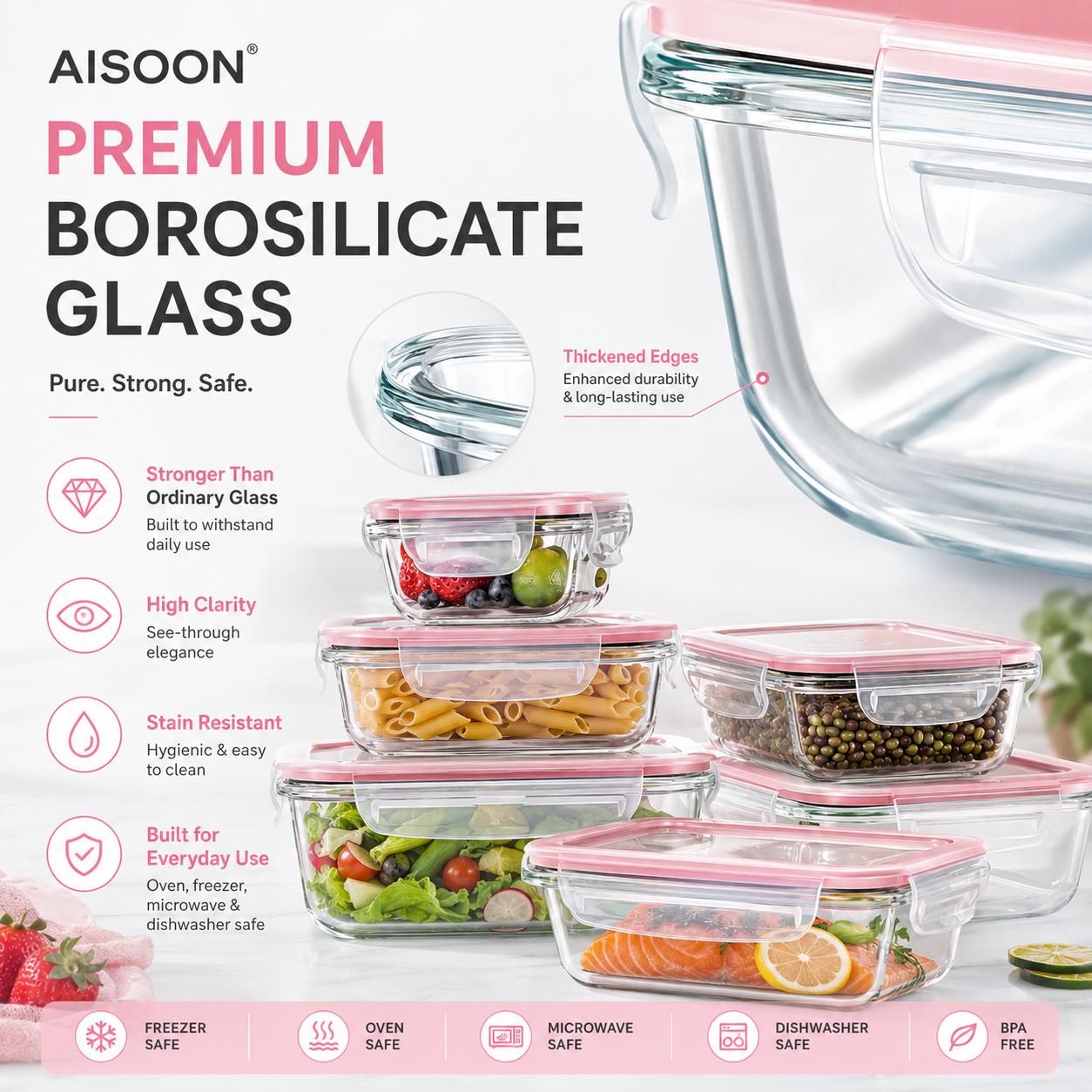 Juego de 8/12 piezas de recipi - Meal Prep Kit reseña y precio